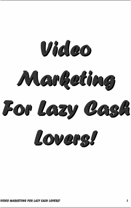 Product picture YouTube Profit System - Video Marketing for Lazy Cash Lovers